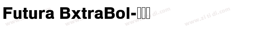 Futura BxtraBol字体转换